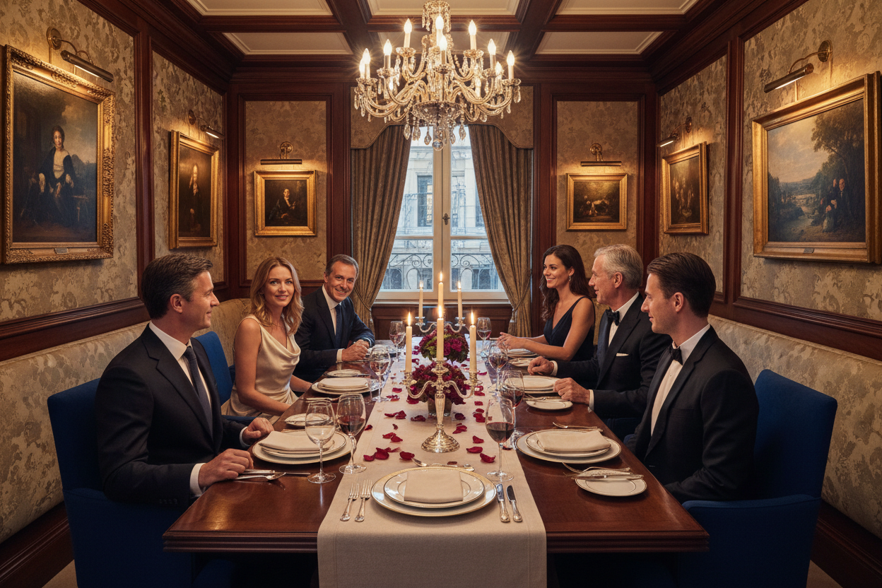 The Perfect evening, Menu £77 per person